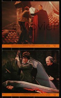 9c0494 DRACULA HAS RISEN FROM THE GRAVE 3 8x10 mini LCs 1969 Hammer horror, vampire Christopher Lee!