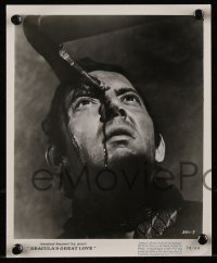 9c0943 DRACULA'S GREAT LOVE 2 8x10 stills 1974 gruesome close ups of man with hatchet in head!
