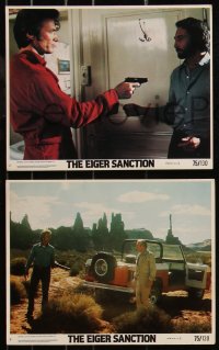 9c0466 EIGER SANCTION 6 8x10 mini LCs 1975 Clint Eastwood's lifeline was held by assassin he hunted!