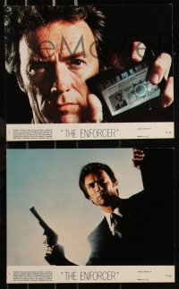 9c0430 ENFORCER 8 8x10 mini LCs 1976 Clint Eastwood as Dirty Harry, Guardino, Daly, crime classic!