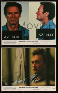 9c0484 ESCAPE FROM ALCATRAZ 4 8x10 mini LCs 1979 Clint Eastwood in famous prison, directed by Don Siegel!