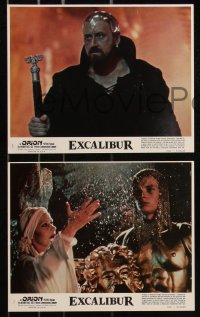 9c0431 EXCALIBUR 8 8x10 mini LCs 1981 John Boorman directed, Nigel Terry, Lunghi, Williamson!