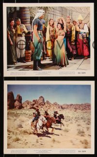 9c0470 FLAME OF ARABY 5 color 8x10 stills 1951 Maureen O'Hara, Chandler, out of the vast Sahara!