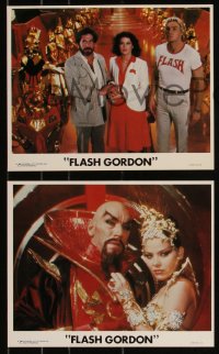 9c0485 FLASH GORDON 4 8x10 mini LCs 1980 Sam J. Jones, Melody Anderson, Timothy Dalton!