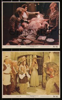 9c0432 FRANKENSTEIN & THE MONSTER FROM HELL 8 8x10 mini LCs 1974 Peter Cushing, Hammer horror!