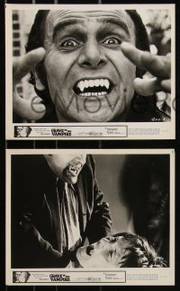 9c0739 GRAVE OF THE VAMPIRE 7 8x10 stills 1972 wacky horror images of father-son vampire family!
