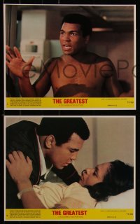9c0435 GREATEST 8 8x10 mini LCs 1977 great images of heavyweight boxing champ Muhammad Ali!