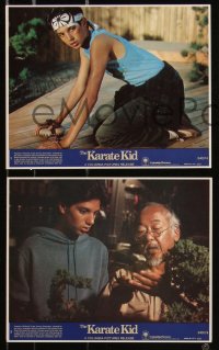 9c0440 KARATE KID 8 8x10 mini LCs 1984 Pat Morita, Ralph Macchio, Shue, teen martial arts classic!