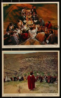 9c0409 KING OF KINGS 12 color 8x10 stills 1961 Nicholas Ray Biblical epic, top cast, religious images!