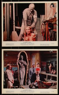 9c0496 MUMMY'S SHROUD 3 color 8x10 stills 1967 Hammer horror, Andre Morell, images of the creature!