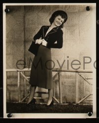 9c0979 OLIVIA DE HAVILLAND 2 8x10 stills 1930s portraits in great dress & hat & bathing suit!!