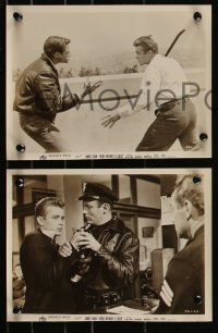 9c0868 REBEL WITHOUT A CAUSE 4 from 7.5x10 to 8x10 stills 1956 Nicholas Ray, James Dean!