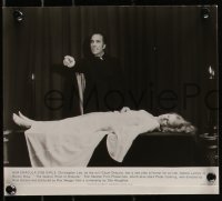 9c0870 SATANIC RITES OF DRACULA 4 trimmed from 7.5x9.25 to 8x9.5 stills 1978 Hammer, Lee, Cushing!