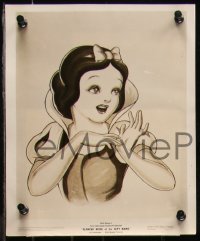 9c0871 SNOW WHITE & THE SEVEN DWARFS 4 8x10 stills 1937 great portraits with the title in French!
