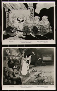 9c0749 SNOW WHITE & THE SEVEN DWARFS 7 8x10 stills R1970s Disney animated cartoon fantasy classic!