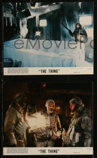 9c0489 THING 4 8x10 mini LCs 1982 John Carpenter, Kurt Russell, the ultimate in alien terror!