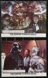 9c0519 EMPIRE STRIKES BACK 8 color English FOH LCs 1980 George Lucas classic, Darth Vader, different!