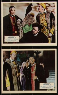 9c0525 RAVEN 8 color English FOH LCs 1963 Boris Karloff, Vincent Price, Peter Lorre, Roger Corman!
