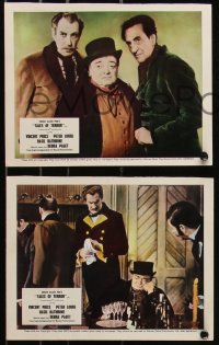 9c0513 TALES OF TERROR 9 color English FOH LCs 1962 Vincent Price, Basil Rathbone, Debra Paget!