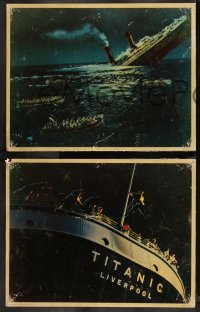 9c0126 NIGHT TO REMEMBER 8 English LCs 1958 English Titanic biography, sinking ship images!