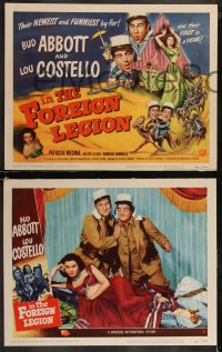 9c0022 ABBOTT & COSTELLO IN THE FOREIGN LEGION 8 LCs 1950 Bud & Lou w/sexy harem girl Patricia Medina!