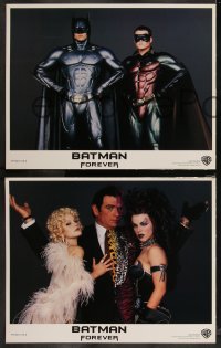 9c0034 BATMAN FOREVER 8 LCs 1995 Kilmer, Kidman, O'Donnell, Tommy Lee Jones, Carrey, top cast