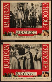 9c0036 BECKET 8 LCs 1964 Richard Burton in the title role, Peter O'Toole, directed by Peter Glenville