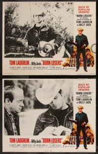 9c0043 BORN LOSERS 8 LCs R1974 Tom Laughlin directs and stars as Billy Jack, sexy motorcycle image!