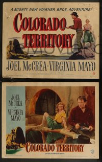 9c0053 COLORADO TERRITORY 8 LCs 1949 Virginia Mayo, McCrea is a man with a price on his head!