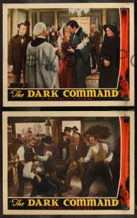 9c0259 DARK COMMAND 4 LCs 1952 John Wayne, Walter Pidgeon, Claire Trevor, Roy Rogers!