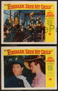 9c0208 FIREMAN, SAVE MY CHILD 6 LCs 1954 Spike Jones and his City Slickers & Buddy Hackett!