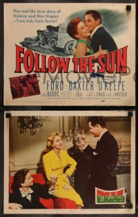 9c0234 FOLLOW THE SUN 5 LCs 1951 Anne Baxter, June Havoc, Glenn Ford as golfer Ben Hogan!