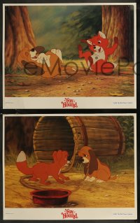 9c0069 FOX & THE HOUND 8 LCs R1988 two friends who didn't know they were supposed to be enemies!