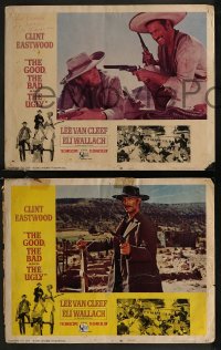 9c0263 GOOD, THE BAD & THE UGLY 4 LCs 1968 Clint Eastwood, Lee Van Cleef, Wallach, Leone classic!