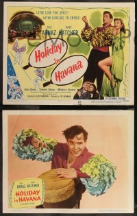 9c0076 HOLIDAY IN HAVANA 8 LCs 1949 images of Latin lover Desi Arnaz & sexy Mary Hatcher in Cuba!