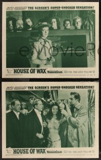 9c0078 HOUSE OF WAX 8 2D LCs 1953 Vincent Price, Andre De Toth, horror images & Charles Bronson!