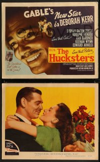 9c0080 HUCKSTERS 8 LCs 1947 Clark Gable, Ava Gardner, Deborah Kerr, Adolphe Menjou, Wynn!