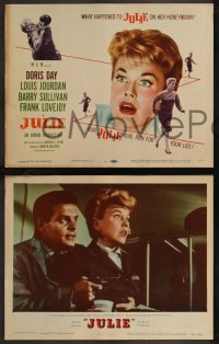 9c0092 JULIE 8 LCs 1956 what happened to Doris Day on her honeymoon with Louis Jourdan?