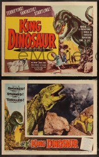 9c0100 KING DINOSAUR 8 LCs 1955 Bert I. Gordon, the mightiest prehistoric monster of all!, complete!