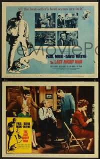 9c0105 LAST ANGRY MAN 8 LCs 1959 Paul Muni is a dedicated doctor from the slums exploited by TV!