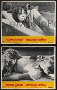 9c0295 LAST TANGO IN PARIS 3 LCs 1973 images of Marlon Brando & Maria Schneider, Bernardo Bertolucci!