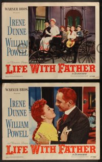 9c0214 LIFE WITH FATHER 6 LCs 1947 art of William Powell & Irene Dunne, directed by Michael Curtiz!