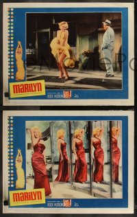9c0191 MARILYN 8 LCs 1963 images of sexy Monroe from various movies, Rock Hudson, complete set!
