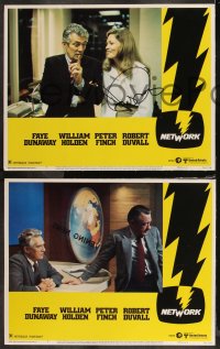 9c0015 NETWORK 9 LCs 1976 complete set plus one extra signed by Faye Dunaway, Sidney Lumet classic!