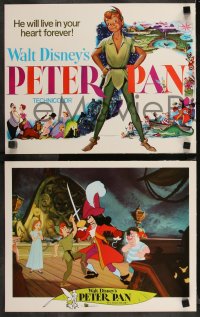9c0016 PETER PAN 9 LCs R1976 Walt Disney animated cartoon fantasy classic, great full-length art!