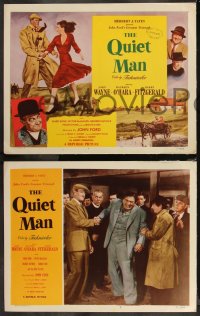9c0137 QUIET MAN 8 LCs 1951 John Wayne & Maureen O'Hara in a John Ford classic, complete set!