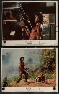 9c0244 RAMBO FIRST BLOOD PART II 5 LCs 1985 cool images of one man army Sylvester Stallone!