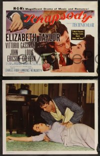 9c0139 RHAPSODY 8 int'l LCs R1960s Elizabeth Taylor must possess Vittorio Gassman, heart, body & soul!