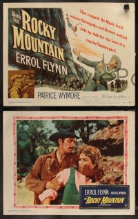 9c0142 ROCKY MOUNTAIN 8 LCs 1950 Errol Flynn, Patricia Wymore, William Keighley western!