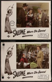 9c0223 SALOME WHERE SHE DANCED 6 photolobbies 1945 sexy Yvonne De Carlo w/ Walter Slezak & Bruce!